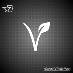 Vegetarian Symbol Sticker